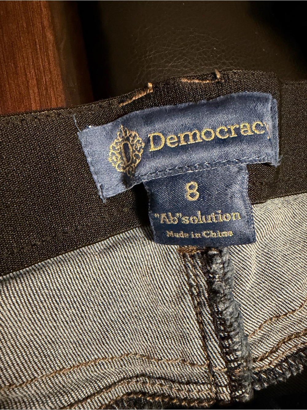 Democracy Women's Skinny Jeans in Dark Blue - Picture 3 of 6